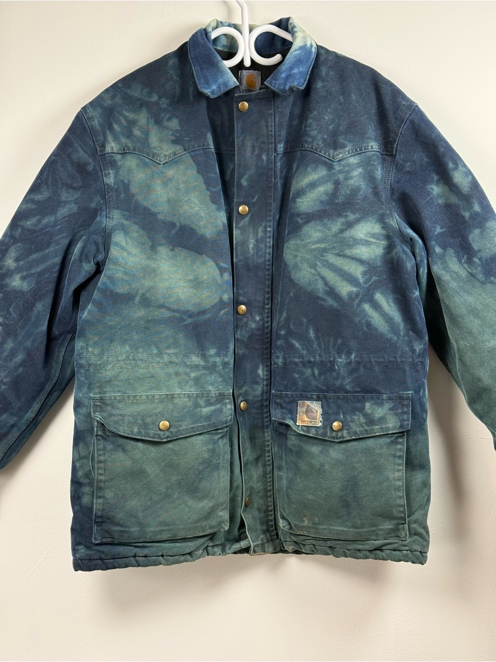 Carhartt Vintage 90’s C08 tie dye chore/ranch coat size XL